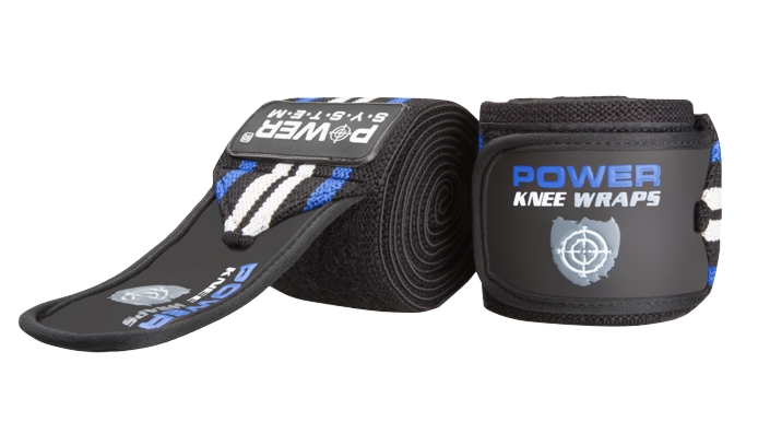 POWER SYSTEM-KNEE WRAPS-RED