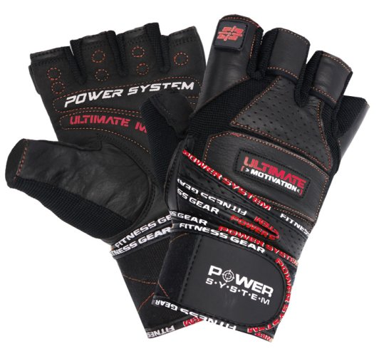 POWER SYSTEM-GLOVES ULTIMATE MOTIVATION-RED-M