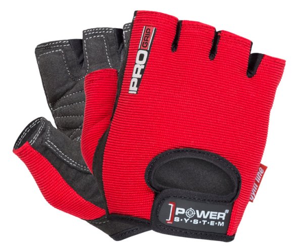 POWER SYSTEM-GLOVES PRO GRIP-RED-S