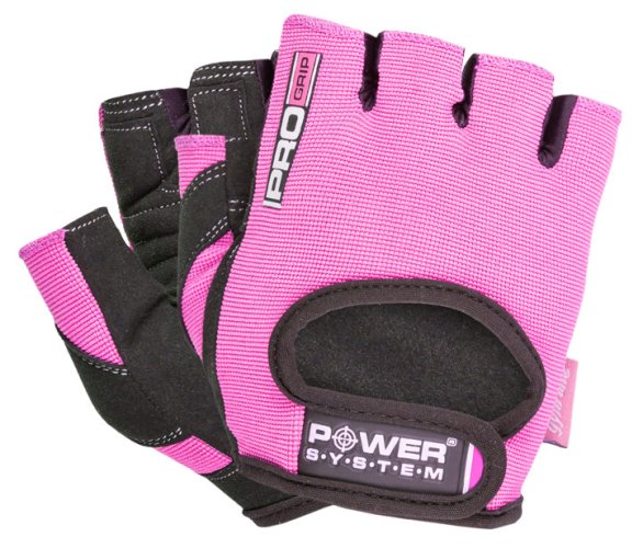 POWER SYSTEM-GLOVES PRO GRIP-PINK-S